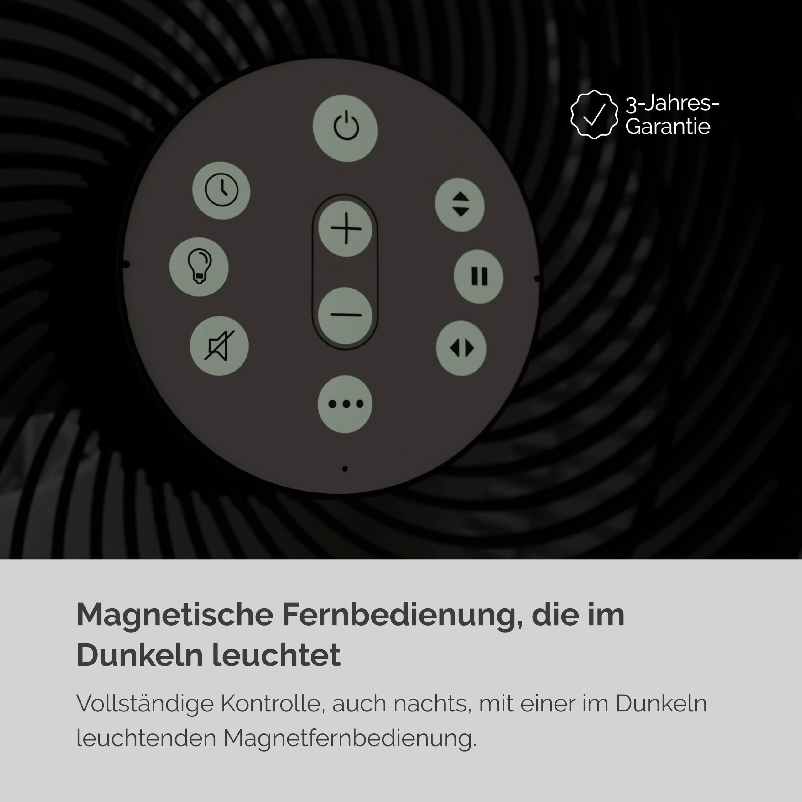 MEACO MeacoFan Sefte® Standventilator - höhenverstellbar Ventilator mit leistungsstarkem Luftstrom - außergewöhnlich leise ferngesteuerte Kühlung – Nachtmodus, Stummschaltung, Ein- und Ausschalttimer