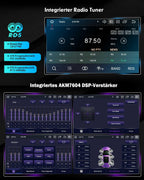 Erisin Android 14 4GB+64GB 8-Kern Autoradio mit CD Bluetooth GPS Navi für VW Golf 5/6 Passat B6 Polo 6R Touran Skoda Seat Tiguan Jetta T5 7" Touchscreen CarPlay Android Auto DAB+ WiFi 4G A2DP Canbus