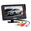 OBEST 4,3" Rückfahrkamera Auto Monitor Bildschirm, Monitor für Rückfahrkamera, V1/V2 Zwei Video-Eingang, LCD Auto Monitor für SUV, Van, KfZ, Truck