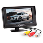 OBEST 4,3" Rückfahrkamera Auto Monitor Bildschirm, Monitor für Rückfahrkamera, V1/V2 Zwei Video-Eingang, LCD Auto Monitor für SUV, Van, KfZ, Truck