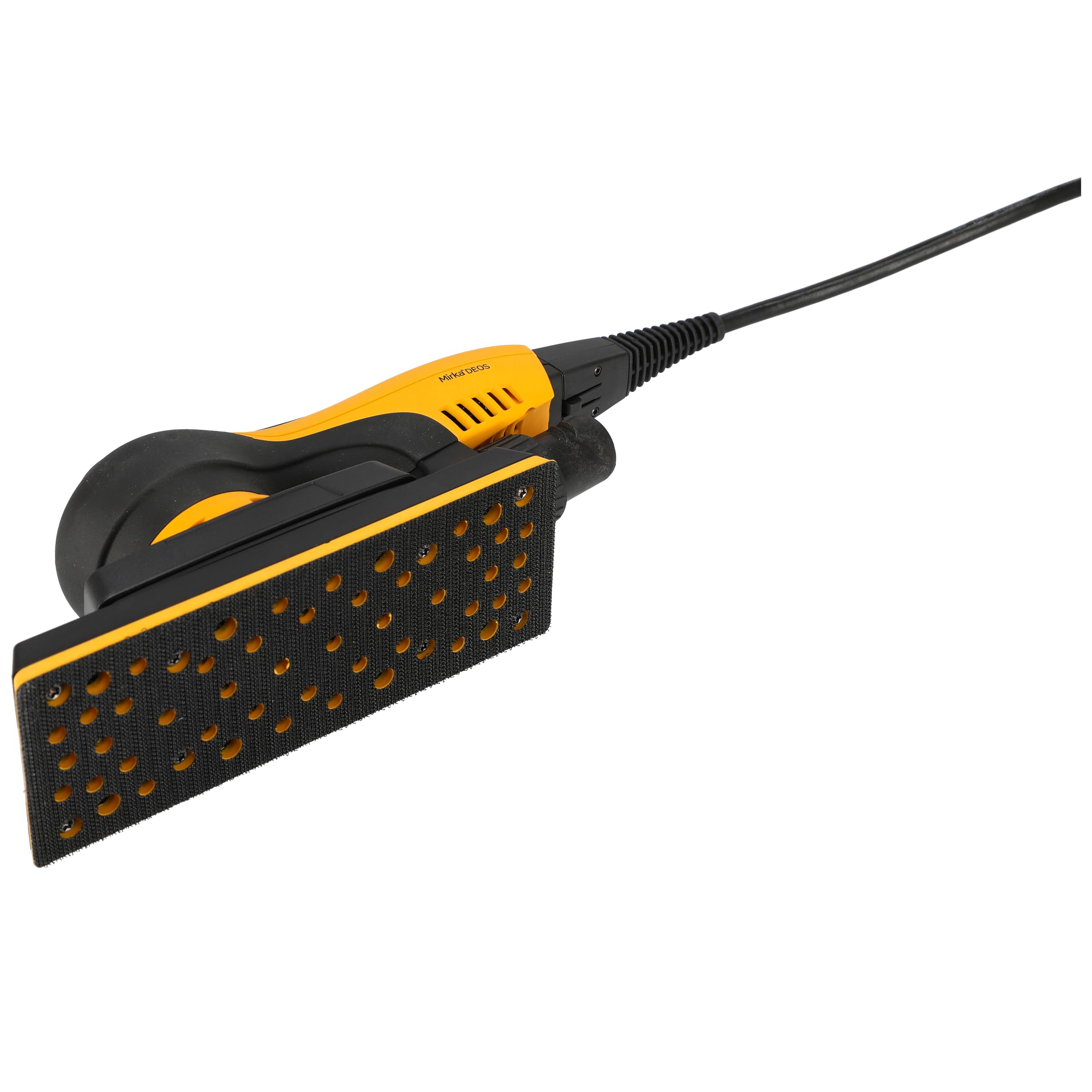 Mirka DEOS II 383 Schwingschleifer 70x198mm 300 W vibrationsarme Schleifmaschine für staubfreies Schleifen von Holz, Trockenbau & Metall mit Klett-Schleifpapier / MID3834044