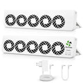 ecoCalm Heizkörper Ventilator Duo Set mit 10 Verbesserten Lüfter, Intelligenter Heizkörperverstärker Erhöhen die Effizienz der Heizung und Sparen Energie
