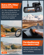 VANTRUE N4 Pro 3 HDR 4K+ 1080P+ 1080P STARVIS 2 Dashcam Auto, 5G WiFi PlatePix™ Dash Cam GPS 360° Puffer Parküberwachung Auto Kamera, IR Nachtsicht, Sprachbefehl, Privatsphäremodi, 2.45” 1TB Max