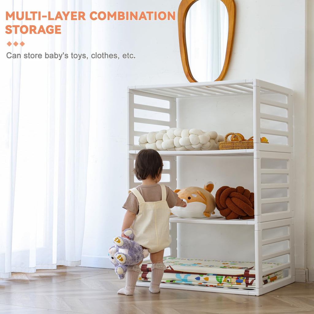 Gupamiga Laufstall Baby Laufgitter Baby Sicherheits-Aktivitätszentrum für drinnen oder draußen 150×180 cm PLP-WL071-12