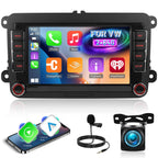 NHOPEEW 7 Zoll 2 + 64G Android Autoradio für VW Passat b6 b7 Golf 5 6 Jetta T5 EOS Polo Touran Seat Sharan - Unterstützung Drahtlos Carplay & Android Auto WiFi GPS FM RDS Mirror Link + Rückfahrkamera