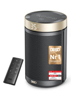Dreo Energiesparender Heizlüfter, 34 dB Leiser 1500W Elektrischer PTC Keramik, Thermostat, Überhitzungs- & Kippschutz, 12 Std. Timer, Elektroheizung für Räume Schlafzimmer, Heater 316, Gold
