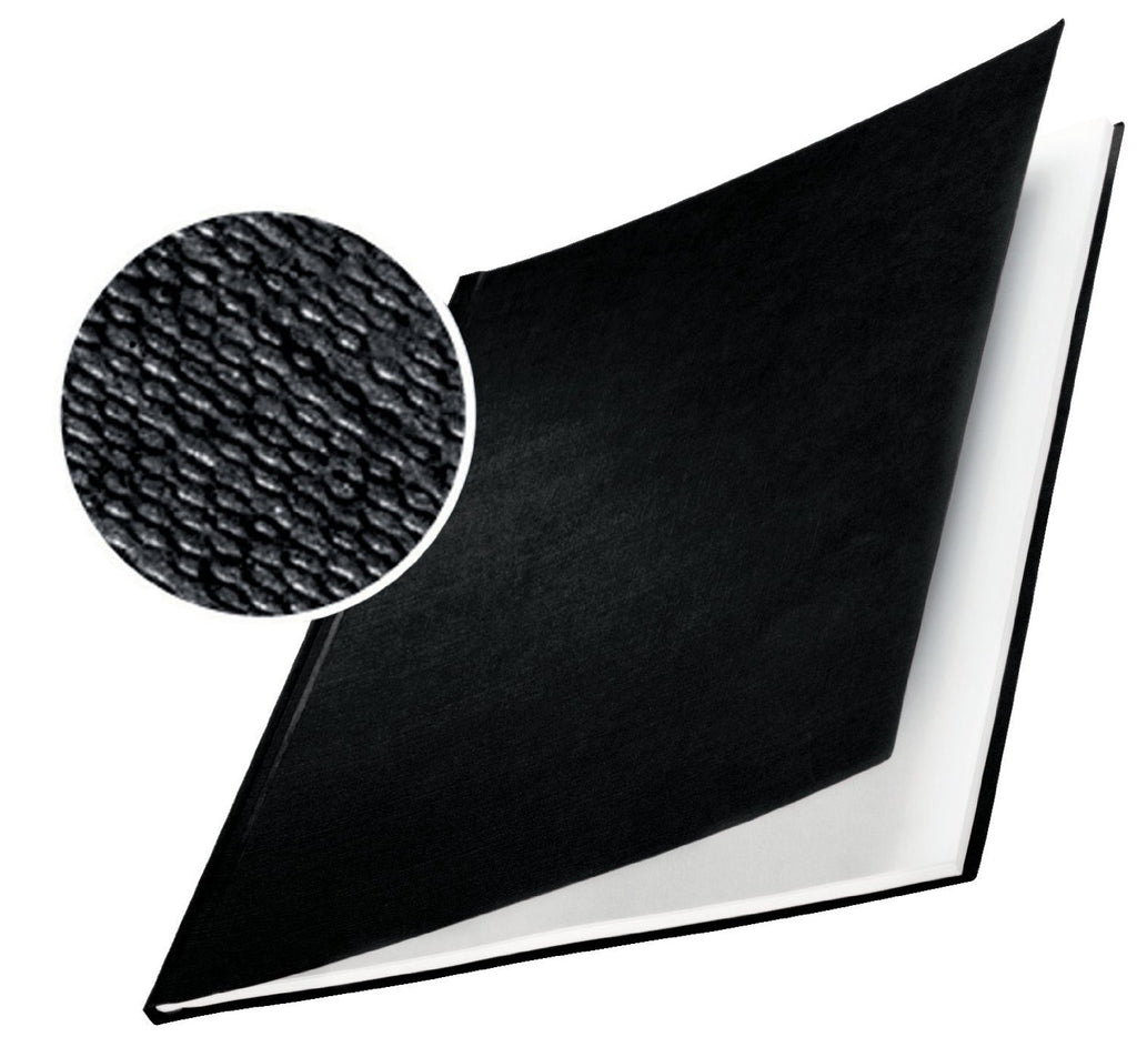 Leitz 73920095 Buchbindemappe impressBIND, Hard Cover, A4, 10,5 mm, 10 Stück, schwarz