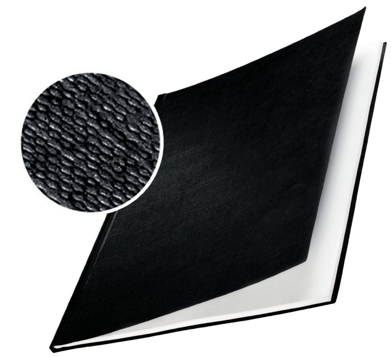 Leitz 73920095 Buchbindemappe impressBIND, Hard Cover, A4, 10,5 mm, 10 Stück, schwarz