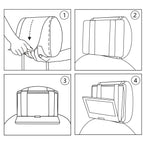 Auto Kopfstütze Halterung für 7-11 Zoll Drehgelenk & Flip Tragbarer DVD Player/Fit für alle Swivel und Flip-Typ tragbare DVD-Player unter 12 Zoll - Schwarz