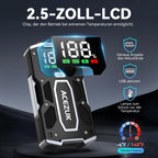 ACEZUK Starthilfe Powerbank Leistungsstark Für Autobesitzer LED-Beleuchtung Bis 7,0L