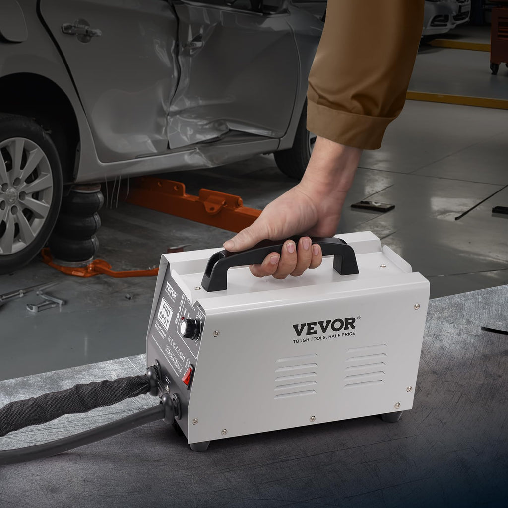 VEVOR Ausbeulspotter, 1,8 kW Punktschweißgerät, Dent Puller mit automatischem/manuellem Schweißen & 7 vielseitigen Modi, Autokarosserie-Punktschweißgerät, für die Dellenreparatur von Autos & LKWs