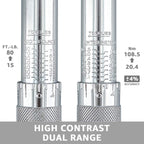 Amazon Basics Einrastender 3/8 Zoll -Drehmomentschlüssel, 15-80 ft.-lb, 20.4-108.5 Nm