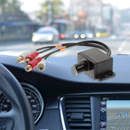 WINOMO Auto Volume Control Knob Remote Verstärker Level Bass Audio Lautstärkeregler mit 2 Cinchstecker endstufe Auto