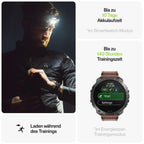 Montre Polar Grit X2 Pro Titan : Ultra robuste et performante, outils de Navigation avancés, détection de paramètres biologiques, suivi de l'entraînement et de la FC Avec Bracelet en Cuir en Plus.