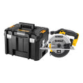 DEWALT 18 Volt Akku-Handkreissäge (760 Watt Abgabeleistung, Sägeblatt-ø: 165 x 20 mm, bis 50° Neigungsverstellung, 24-Zahn HM Sägeblatt, T STAK Box VI, Lieferung ohne Akku & Ladegerät), DCS391NT-XJ
