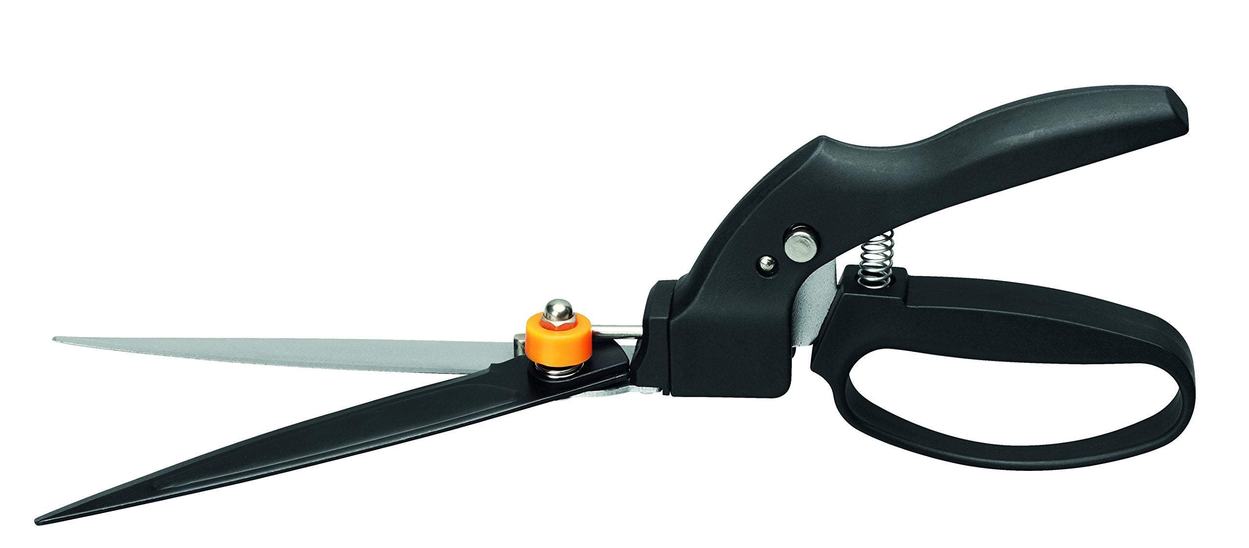 Fiskars Rasenkantenschere GS40, Einstellbarer Schneidewinkel (180°), Länge: 35,5 cm, Stahl/Kunststoff, Schwarz/Orange, SmartFit, 1023632