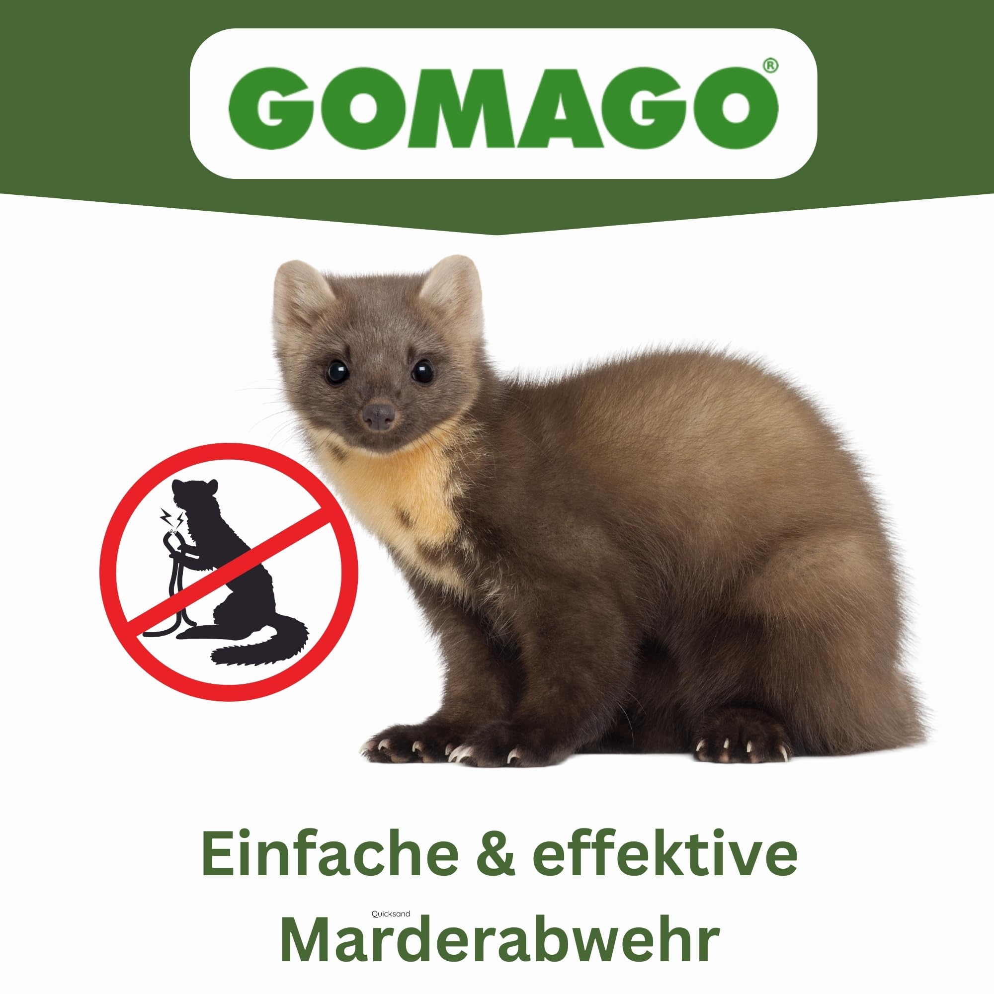 GOMAGO Marderschutz für Ihr Auto 2er Set | Zuverlässige und einfache Mardervergrämung durch Duftstoff | Alternative zu Marderschreck, Marderspray, Ultraschall u.ä. | Einfache Anwendung [2 x 35g]