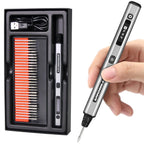 ARROWMAX Mini Gravierstift - Ultimatives kabelloses tragbares Werkzeug für Künstler & Heimwerker - Gravieren Sie 50+ Oberflächen - Anfängerfreundlich - Wiederaufladbar - Kostenlose 30 Bits