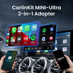 Carlinkit 2025 kabelloser CarPlay & Android Auto Adapter, Upgrade von kabelgebundener auf kabellose Verbindung, Plug & Play mit USB-A/Typ-C, Funktioniert mit iPhone iOS 10+ & Android 11.0+