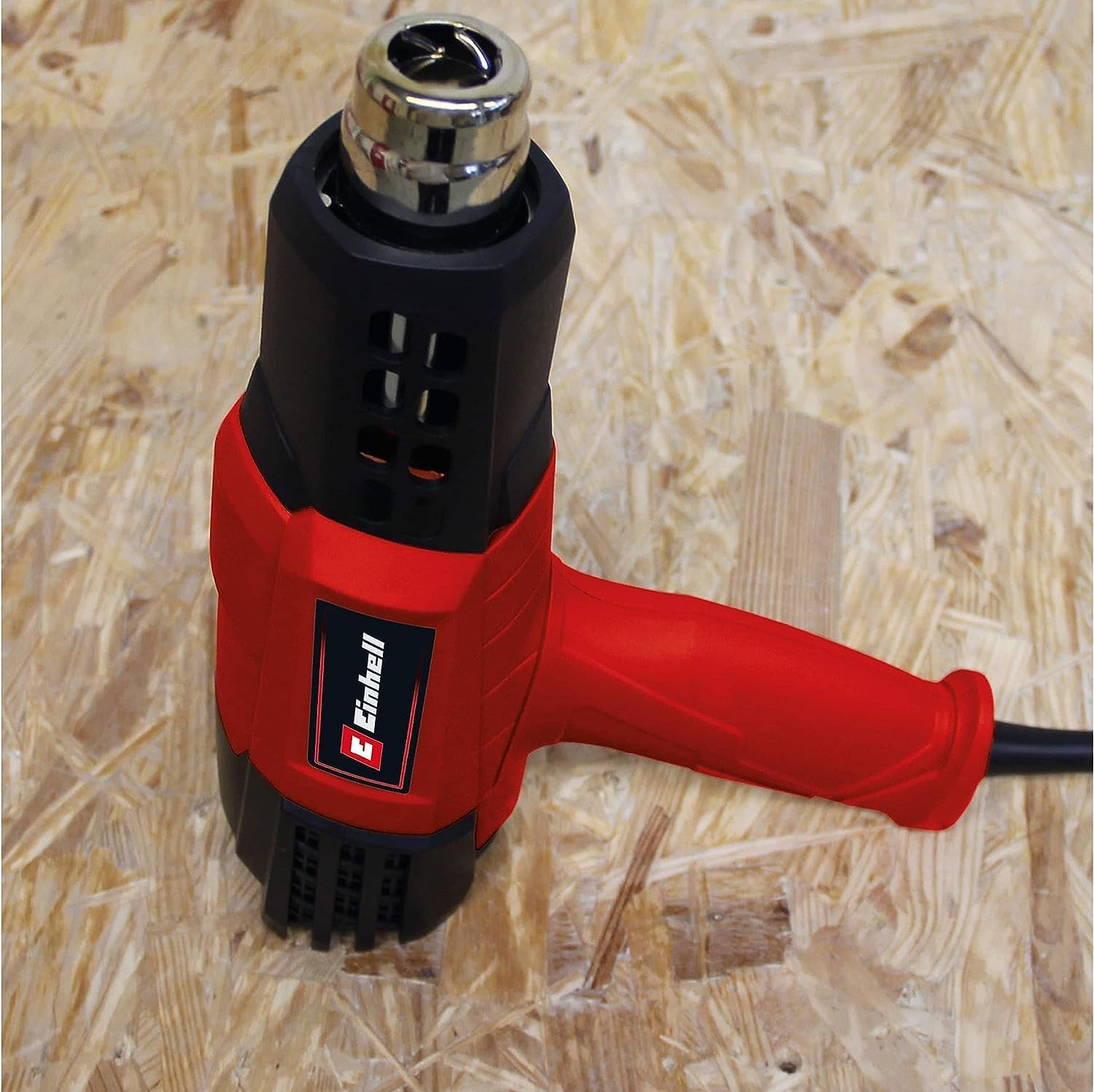 Einhell Heißluftpistole TE-HA 2000 E (2.000 W, 3 Temperaturstufen 50-550°, Luftmengenschalter, Kaltstufe, inkl. umfangreiches Düsenzubehör & Koffer)