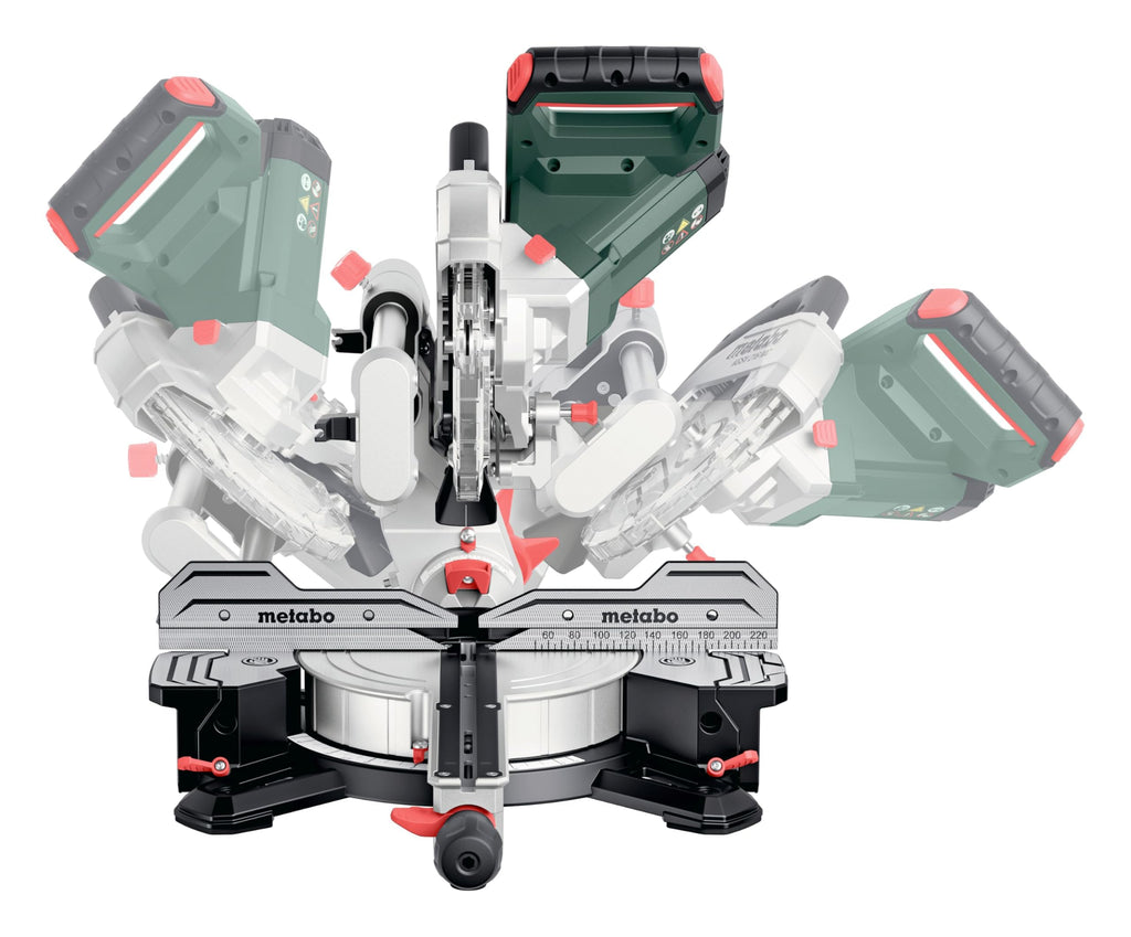 metabo Kappsäge KGSV 216 MC - 1200 W, 216 mm Sägeblatt - Mit Zugfunktion, LED-Schnittlinie, variable Drehzahl, beidseitig neigbar, kompakt, exakte Schnitte, Spanabsaugung - Für Holz, Alu, Kunststoff