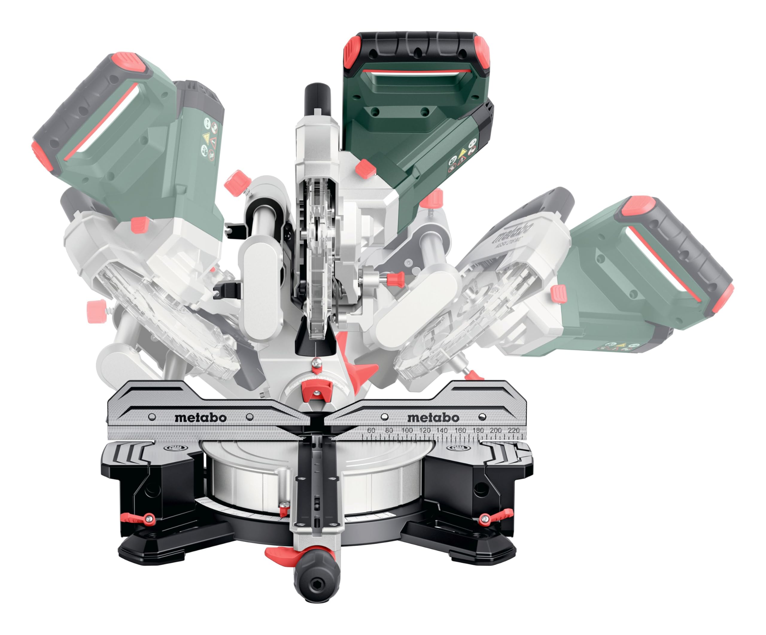 metabo Kappsäge KGSV 216 MC - 1200 W, 216 mm Sägeblatt - Mit Zugfunktion, LED-Schnittlinie, variable Drehzahl, beidseitig neigbar, kompakt, exakte Schnitte, Spanabsaugung - Für Holz, Alu, Kunststoff