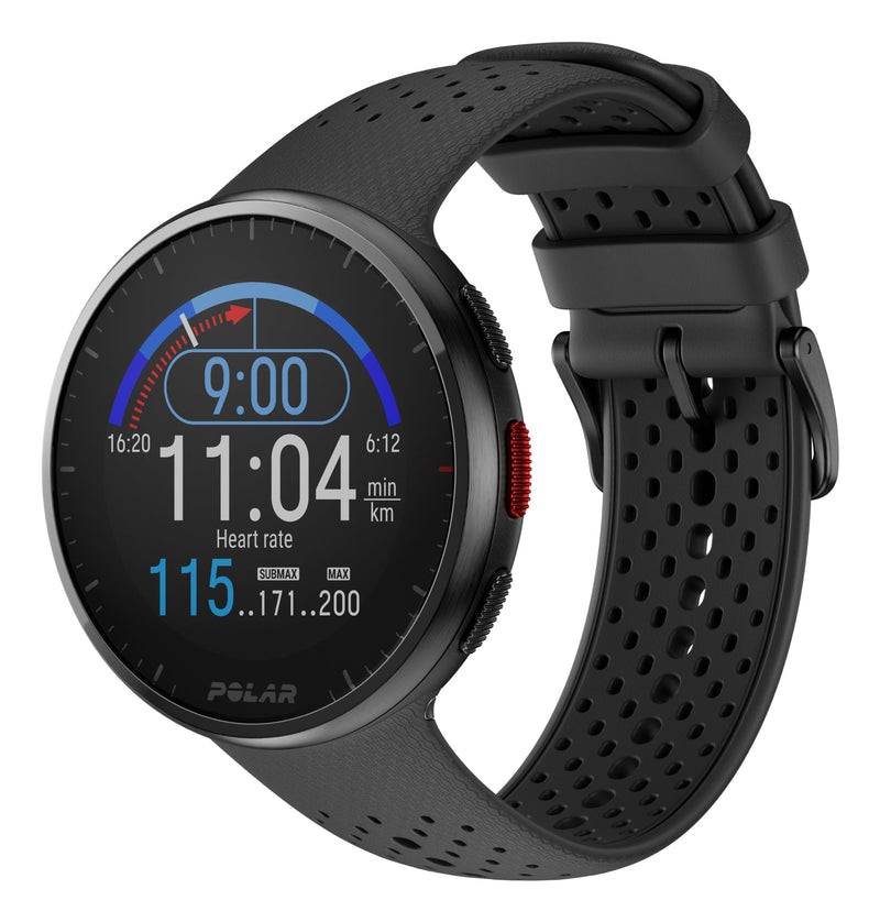 Polar Pacer Pro – Moderne GPS-Sportuhr, Pulsuhr, Smartwatch für Männer und Frauen, Laufuhr Training, Schlafüberwachung und Activity Tracker, Carbon Grey, S-L