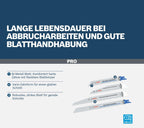 Bosch 16x PRO Tough Box Demolition Säbelsägeblatt-Set, 16-tlg. (für Rohre und Profile aus Metall, Nichteisenmetalle, Länge mm, Professional Zubehör Säbelsäge)