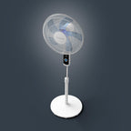 Rowenta Turbo Silence Standventilator, nur 35 dB(A) im Silent Night-Modus, energiesparend, 12 Geschwindigkeiten, digitaler LED-Bildschirm, Timer, Fernbedienung, Weiß, VU5650F0