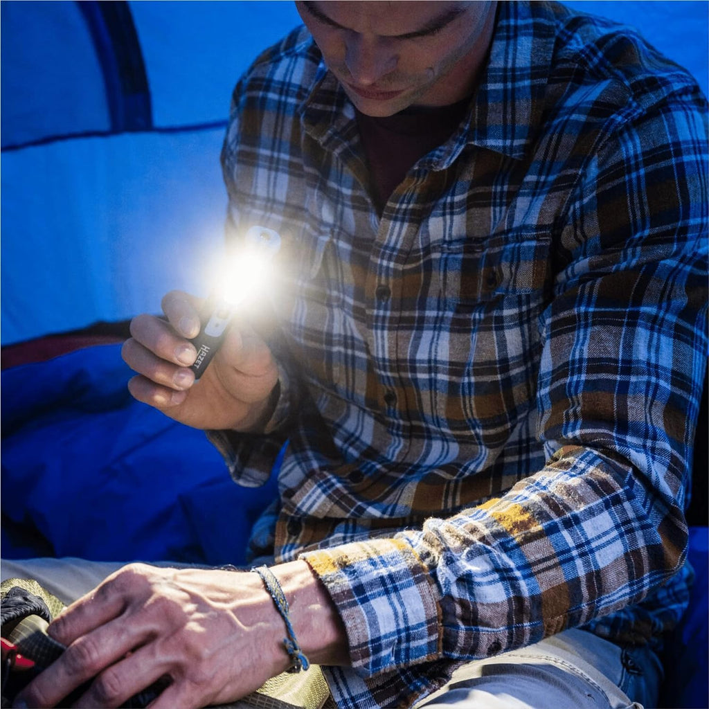 HAZET LED Stiftlampe 1979-11 I kleine und kompakte Werkstatt-Lampe mit hoher Leuchtleistung, stufenlos dimmbar, inkl. Haltemagnet zur Befestigung