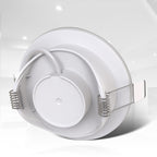 B.K.Licht - 5er Set LED Bad Einbaustrahler 230V flach, IP65, neutralweiße Lichtfarbe, Lochmass 68mm, LED Spot, Deckenspots, Spots, Einbauleuchten, Einbauspots, Badezimmer, 86x30 mm, Weiß