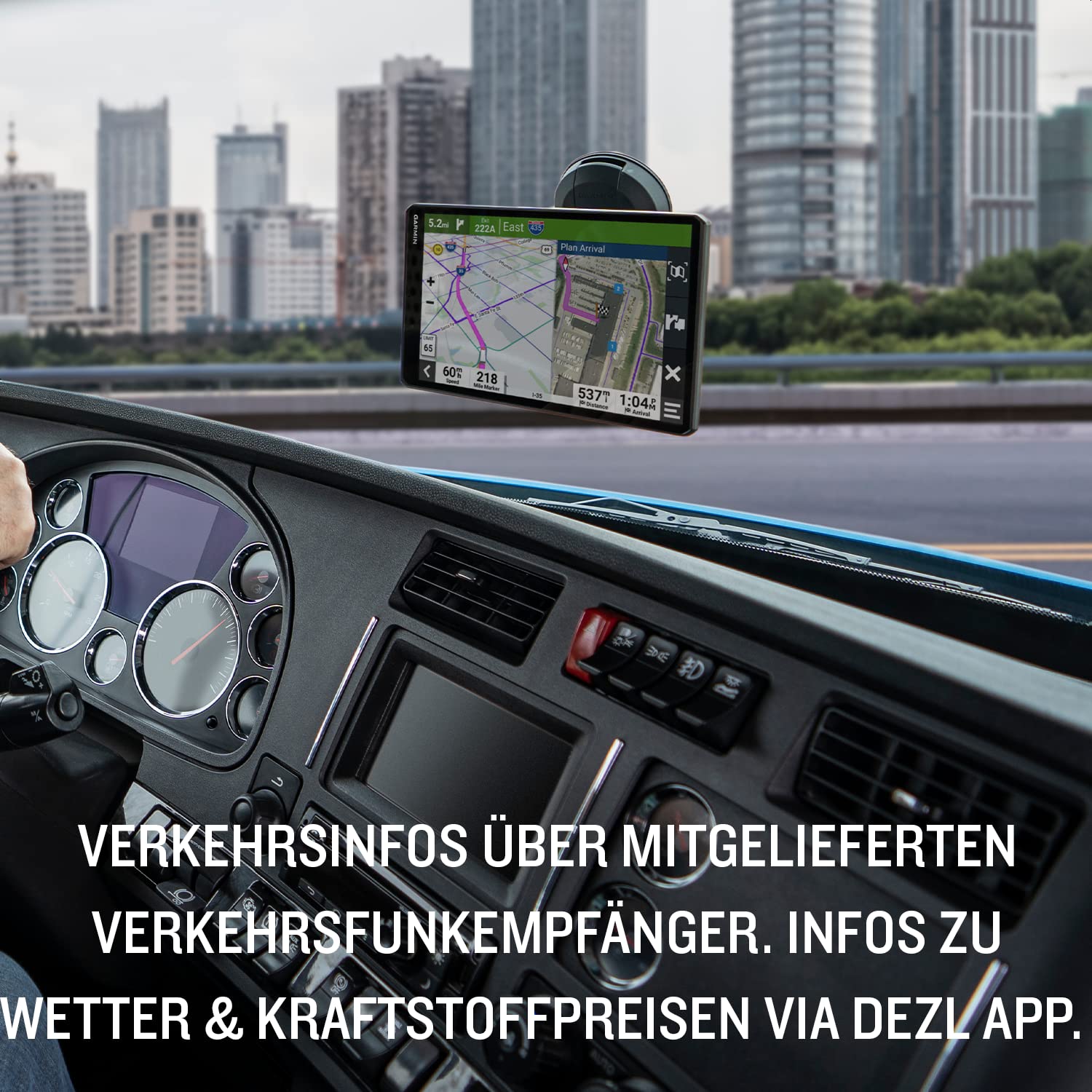 Garmin dēzlCam LGV 710 MT-D EU – LKW-Navi mit integrierter Dashcam, Kollisionswarner & Spurhalteassistenz. 7“ Farbdisplay, vorinstallierte EU Karten, fahrzeugspezifisches Routing & Satellitenbilder.