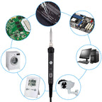Lötkolben Set, Lötkolben 18 in 1 Lötset 60W Lötstation mit Temperatur Einstellbar 220-480°C, 5 Lötspitzen, Regelbar und EIN/AUS-Schalter für Elektrotechnik Reparaturen Profi Hobbybastler