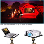 Neewer Laptop-Notebook-Paletten-Projektor-Tablett-Halter für 1/4 bis 3/8 Zoll Schraubstativ, Halterung für Bühne, Meetingräume, Vorlesungssäle im Freien (Stativständer nicht im Lieferumfang enthalten)