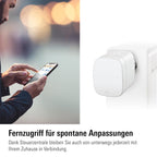 Eve Thermo (Matter) 4er Pack: Smartes Heizkörperthermostat, LED-Display mit Touch-Bedienfeld, Heizkosten sparen, Apple Home, Amazon Alexa, Samsung SmartThings, Google Home, Ben. Thread Border Router