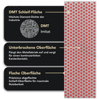 DMT Diamond Whetstone™ Diamant Schleifstein in Holzbox 6" Set Grob, Fein, Extrafein, Messerschärfer in Profiqualität, 15cm Wetzstein für Messer und Werkzeuge, Made in USA, W6EFC