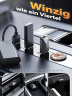 CODONOVA CarPlay Wireless Adapter – 2026 Pro Mini Android Auto Adapter, Plug & Play über USB-A/USB-C-Anschluss, Stabil & Kompakt, Kompatibel mit Autos ab 2016, iOS 10+ & Android 10+ (Kohlefaser)