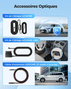 AZDOME Dashcam Auto Vorne Hinten 4K/2,5K GPS WiFi Dash Cam Auto mit Starvis, 64GB SD Karte, Auto Kamera, Parküberwachung, Super Nachtsicht, WDR, 170° Weitwinkel, G-Sensor, Loop-Aufnahme, GS63H Pro