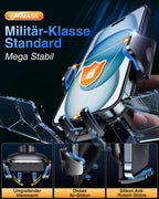 VANMASS 2026 Militärische Handyhalterung Auto Bombenfest Lüftungshaken Handy Halterung Auto Lüftung 100% Sicherer Griff Handyhalter 360°Drehbar Autohalterung Handy Auto für iPhone Samsung Smartphone