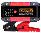CARHEV Starthilfe Powerbank für pkw, 6000A Spitzenstrom Auto Starthilfe Powerbank, 12V Starter Powerbank(Bis zu 10L Benzin und 10L Diesel) Tragbarer Batterie Booster Jump Starter mit LED Taschenlampe