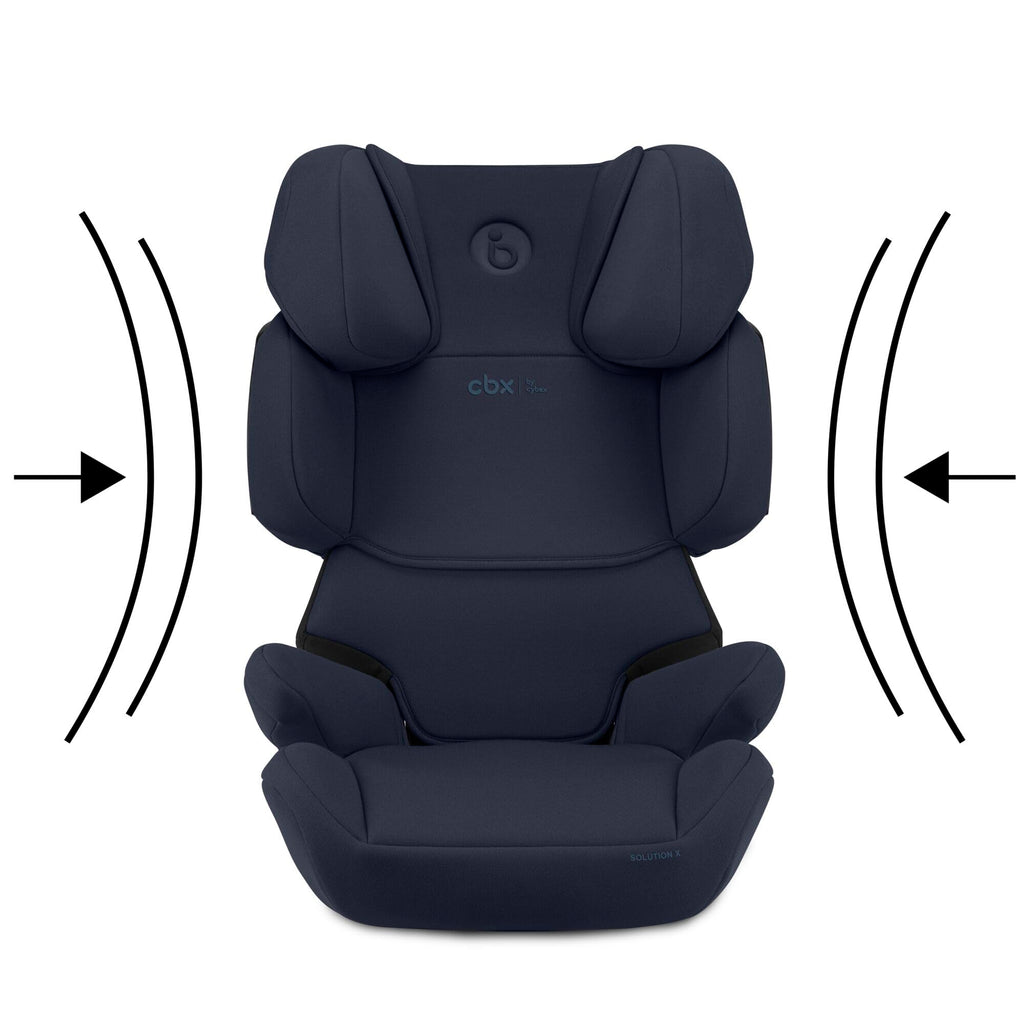 CBX by CYBEX Kinder-Autositz Solution X i-Fix, Für Autos mit und ohne ISOFIX, Ab ca. 3 bis 12 Jahre (100 - 150 cm), Ab ca. 15 bis 50 kg, Blau