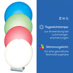Beurer TL 100 2-in-1 LED Tageslichtlampe und Stimmungslicht, mit Farbwechselfunktion, bequeme App Steuerung, 1 Stück (1er Pack), Weiß