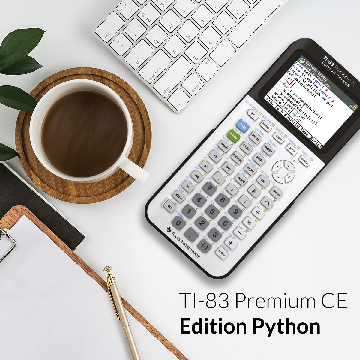 Texas Instruments TI-83 PREMIUM CE EDITION PYTHON Grafikrechner (nur mit französischer Anleitung und Sprache)