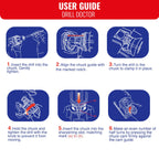 Tivoly Drill Doctor 400 Bohrerschärfgerät, für Bohrer mit 2,5 bis 13 mm, Schärfung bis zu einem Spitzenwinkel von 118 Grad