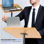 Pyle Stehpult Höhenverstellbar – Mobiler Laptopständer & Stehtisch für Büro, Bühne oder Präsentationen – Ergonomisch, Universal & Leicht