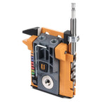 BORA Mini-Taschenloch-Bohrschablone – Automatische Tiefeneinstellung mit Push-Lock-System, Farbkodierte Schraubenführung – Für enge Räume & Holz bis 38 mm Stärke