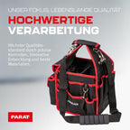 PARAT BASIC Tool Softbag S | Robuste Werkzeugtasche für Elektriker & Handwerker | Kompakte Tool Bag mit Schultergurt & Tragegriff | Kompakte Werkzeugtasche mit 21 Fächern & Reißverschlusstasche