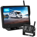 Digitales Rückfahrkamera Set VASTEND 7'' Rückfahrkamera Funk Kabellos mit 14 Infrarot LEDs, IP69 Wasserdicht LKW Kamera Kabellos, Klares Bild für Transporter, Wohnmobile, Wohnwagen, Camper(VE-7C)