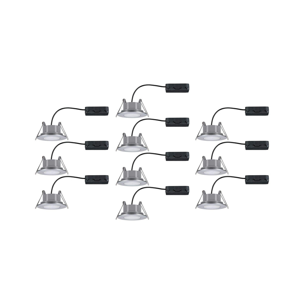 Paulmann 99923 Einbauleuchte LED Calla rund 10x6W Chrom matt schwenkbar