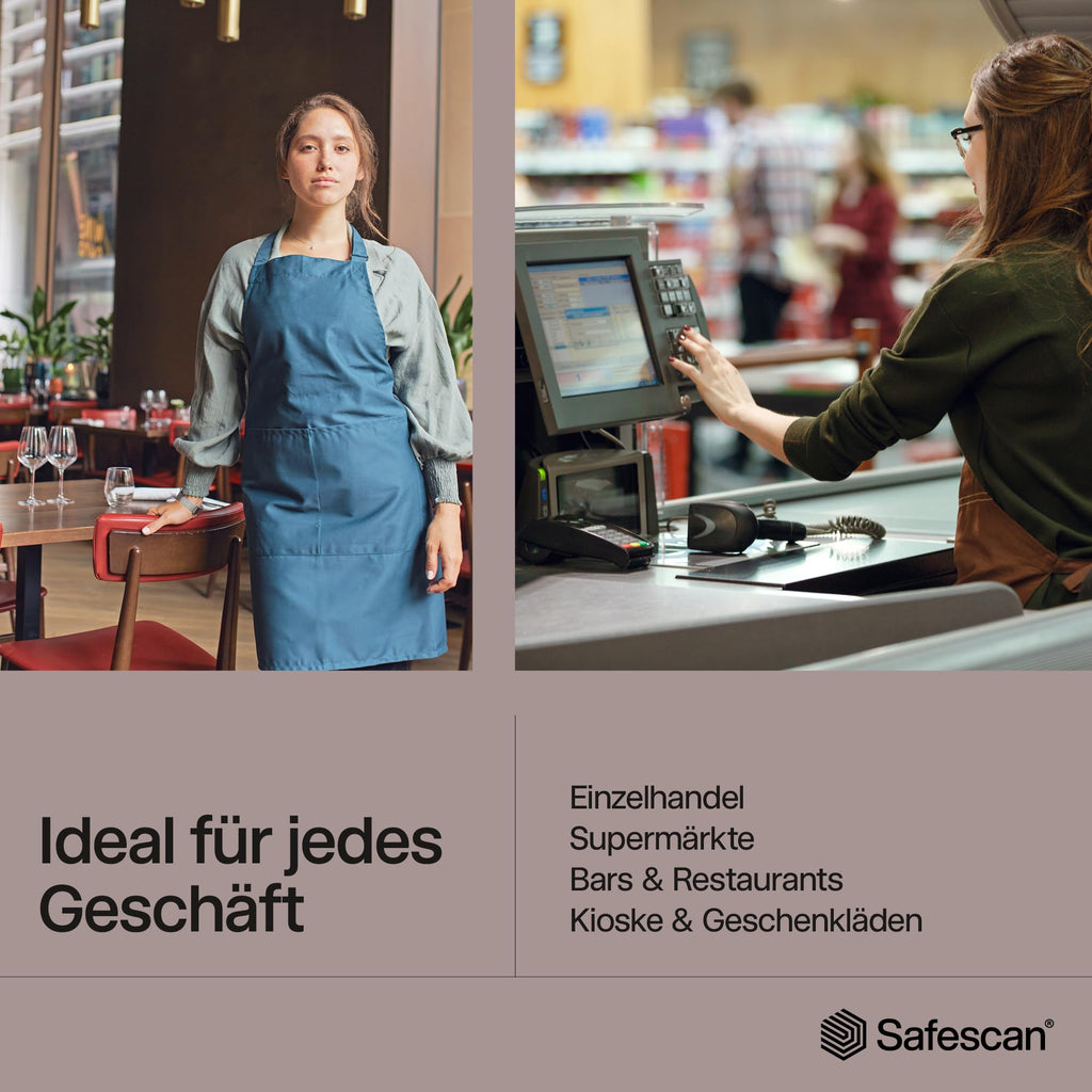 Safescan 55 LED Geldscheinprüfgerät mit ultrastarkem UV-Licht - Falschgeldprüfgerät für Banknoten, Kreditkarten & Ausweise - Geldprüfer mit 3 leistungsstarken LED-Lichtern - Geldprüfmaschine